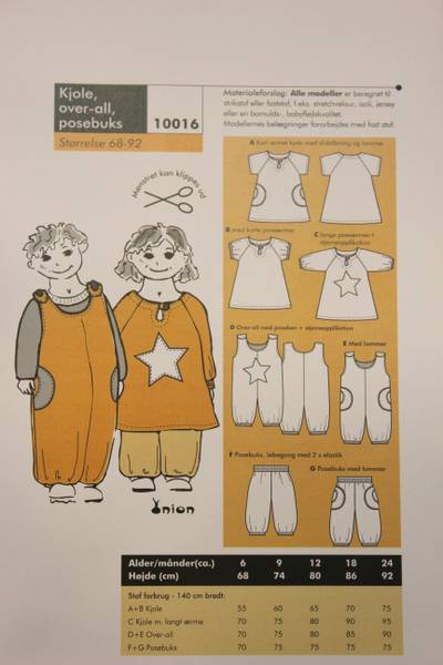 Bilde av Onion 10016 - kjole, overall, posebukse