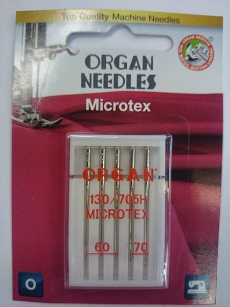 Bilde av Organ symaskinnåler - 5 st., Microtex 60 - 70