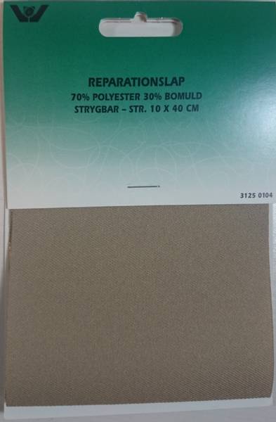 Bilde av Reparaturlapper - til stryking, 10 x 40 cm, beige