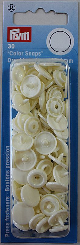 Prym KAM snaps - 30 knappesett - glans - 12,4mm - B22 - perle
