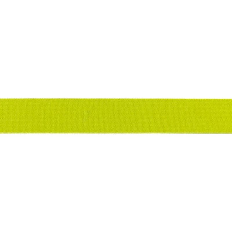 Myk strikk, 2,5 cm, uni - limegrønn