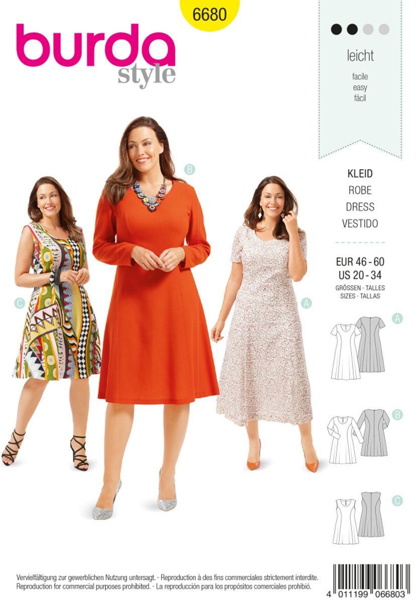 6680 - Burda - Kjole