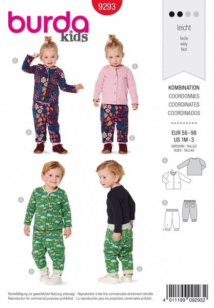 Bilde av 9293 - Burda - jakke/ bukse - unisex
