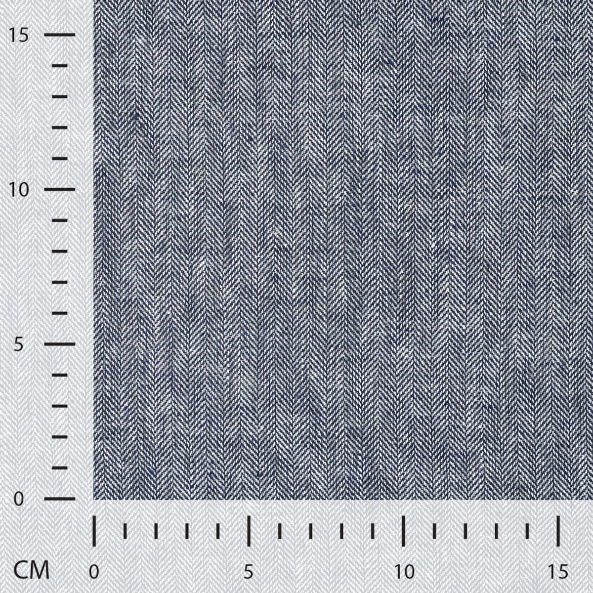 Lin-bomull - fiskeben, marine