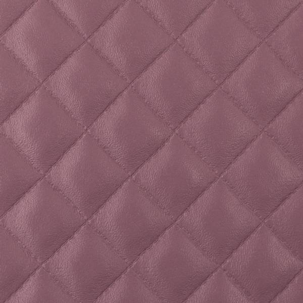 Bilde av Alma - imitert skinn, quiltet - mørk rosa