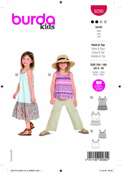 Bilde av 9280 - Burda - Kjole/topp