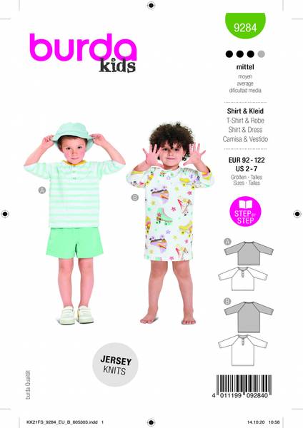 Bilde av 9284 - Burda - Genser m/ knappestolpe