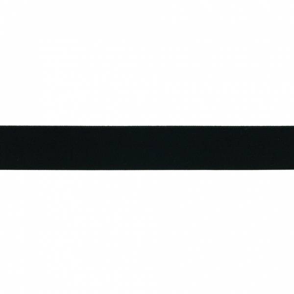 Bilde av Myk strikk, 2,5 cm, uni - sort