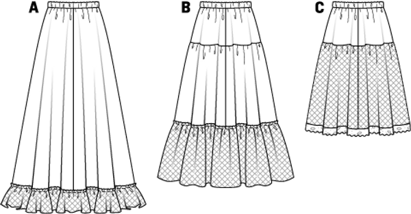Bilde av 6739 - Burda - Underskjørt - petticoat