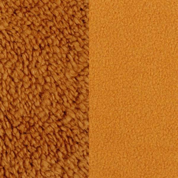 Bilde av Teddyplysj/ Fleece doubleface - brent oransje