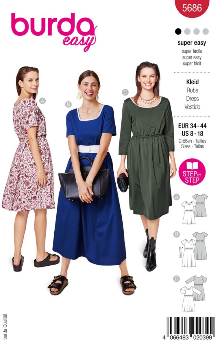 5686 - Burda - kjole