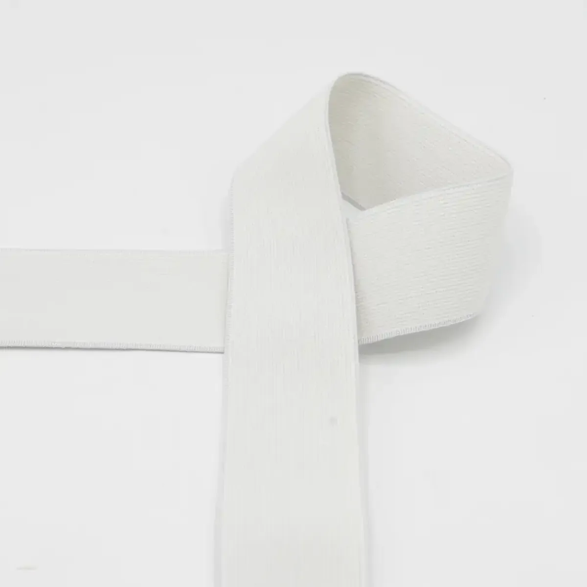 Myk strikk, 4 cm - offwhite