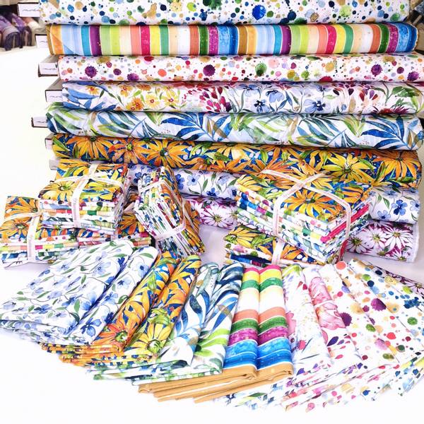 Bilde av Fresh as a Daisy - stoffpakke, 30x110 cm, 8st.