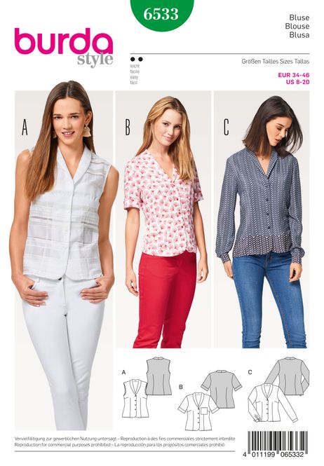 Hovedbilde 6533 - Burda - Bluse