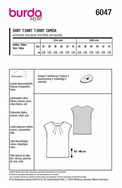Bilde av 6047 - Burda - bluse