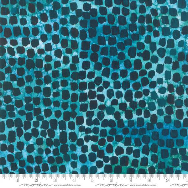 Bilde av Brightly Blooming - 1 cm turkis dots