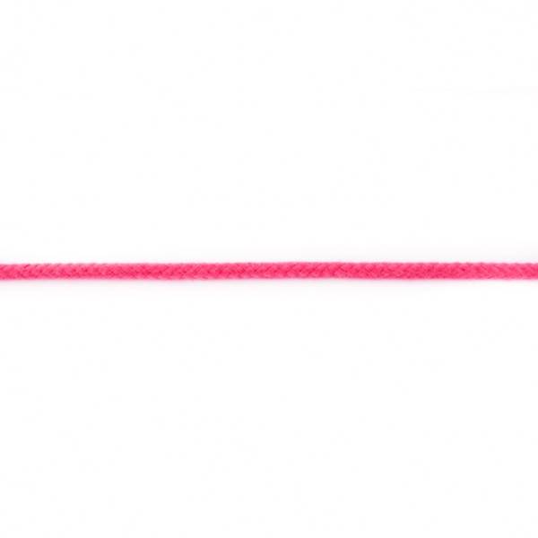 Bilde av Snor, rund, 5 mm - sterk rosa