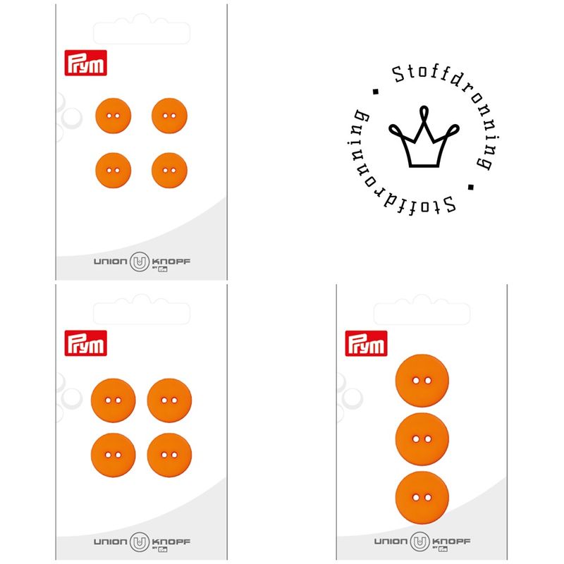 Knapp, matt plast - Oransje