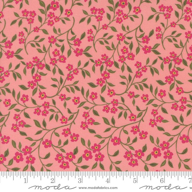 Hovedbilde Sagewood - små blomsterranker på mørk rosa