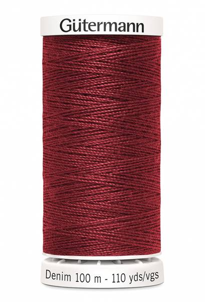 Bilde av Denim - proff tråd - 100 m, rustrød, fv. 4466