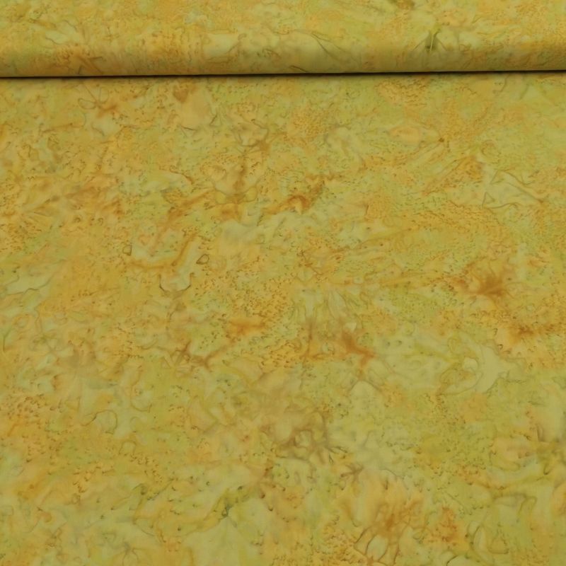 Batikk Handpaint - gul m lysgrønn