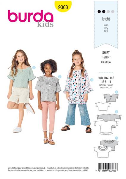 Bilde av 9303 - Burda - shirt - tunika