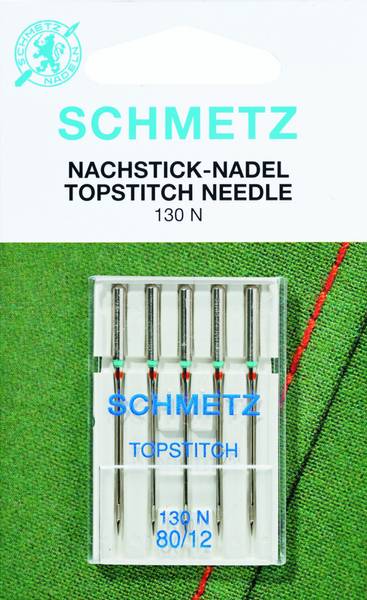 Bilde av Schmetz symaskinnål - 5 st Topstitch 80/12