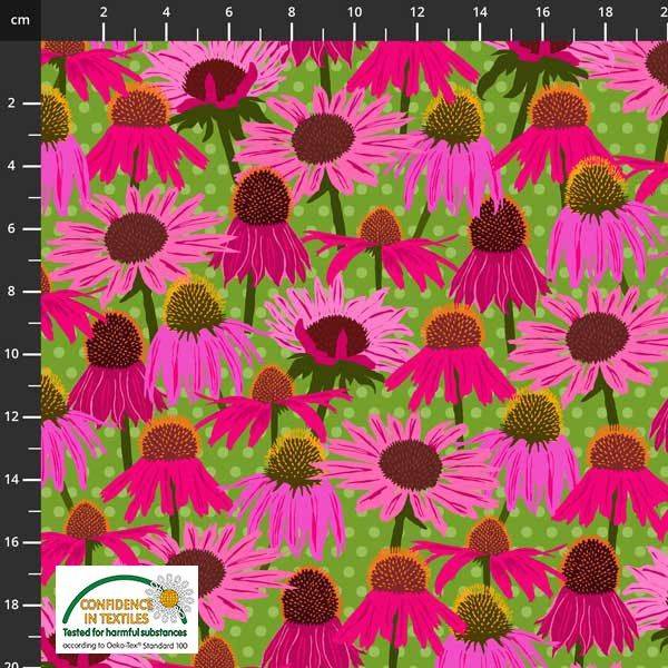 Bilde av Wild About Flowers - rosa solhatt på grønn