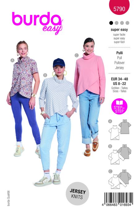 Hovedbilde 5790 - Burda - genser/topp
