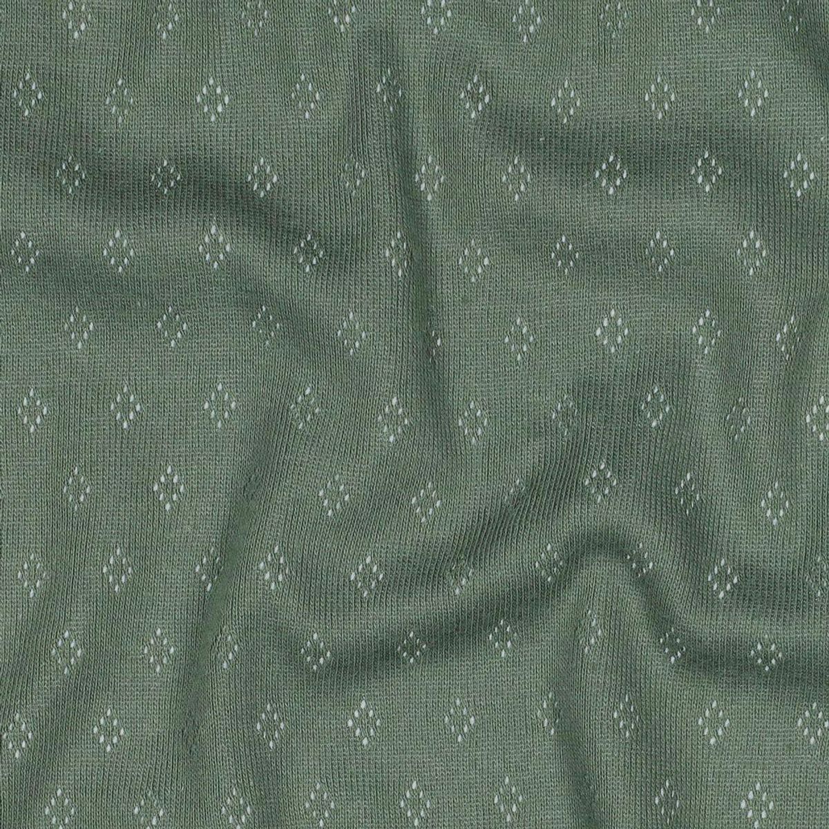 Pointelle Jersey - dusgrønn, fv. 030