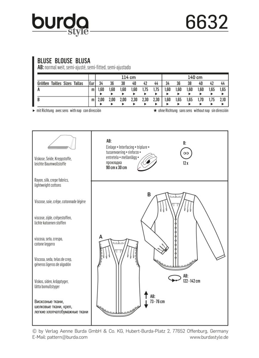 6632 - Burda - Bluse