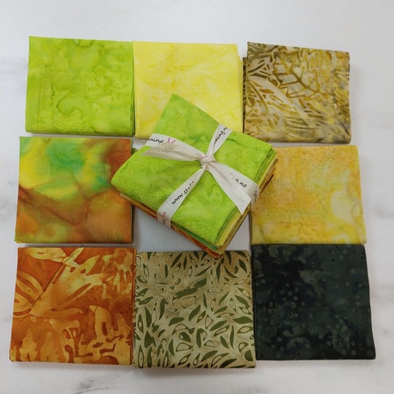 Happy Minis - batikk, suppegrønt