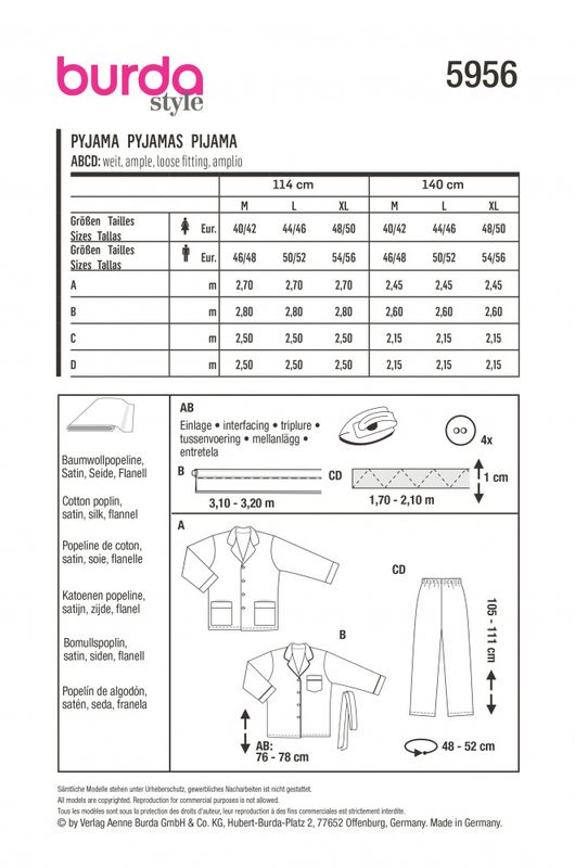 5956 - Burda - pyjamas