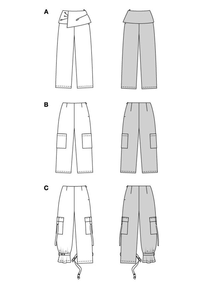 5663 - Burda - bukse