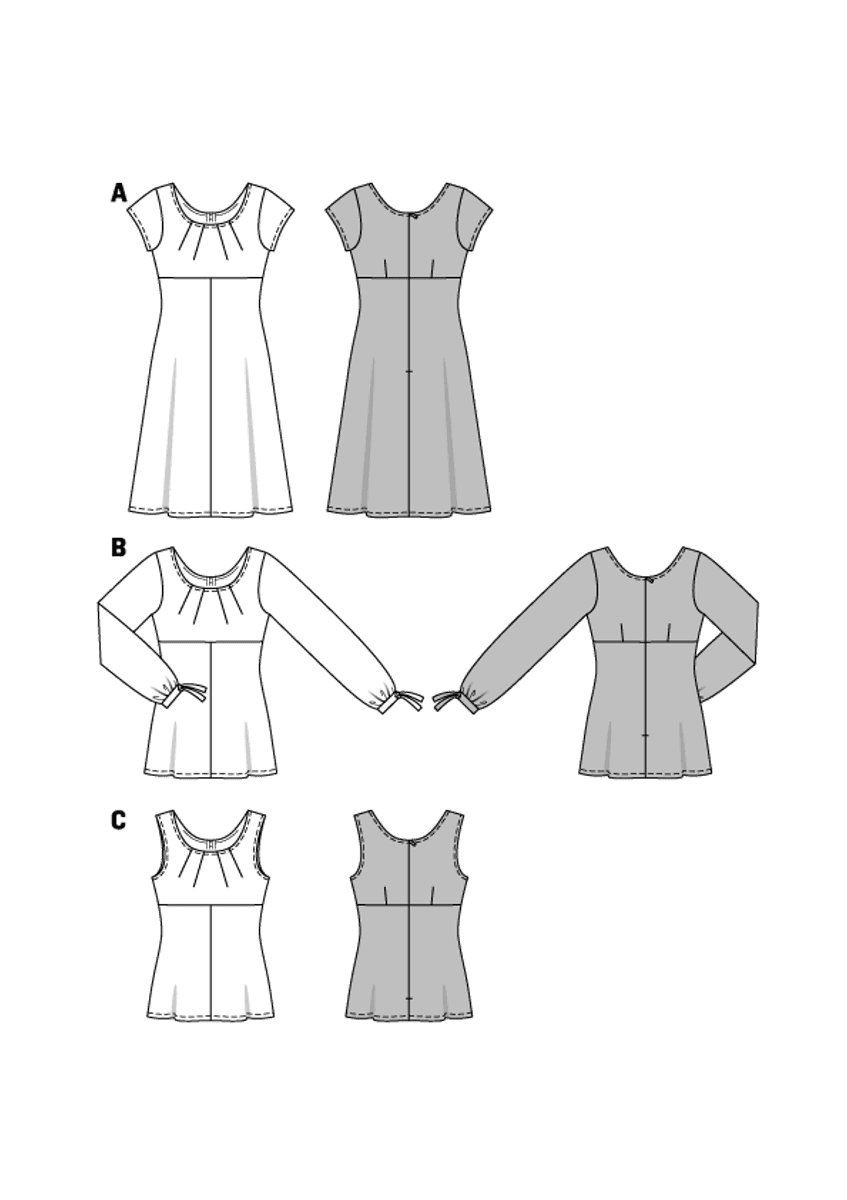 6685 - Burda - Kjole & bluse