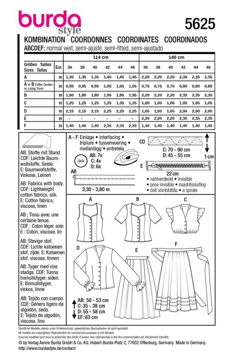 5625 - Burda - festdrakt