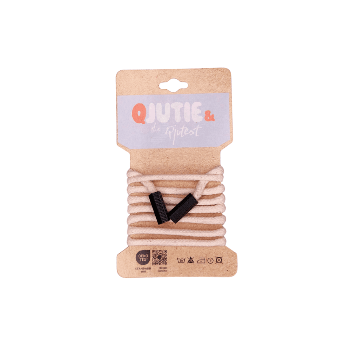 Snor, rund, 5 mm - 1,15 m, ecru