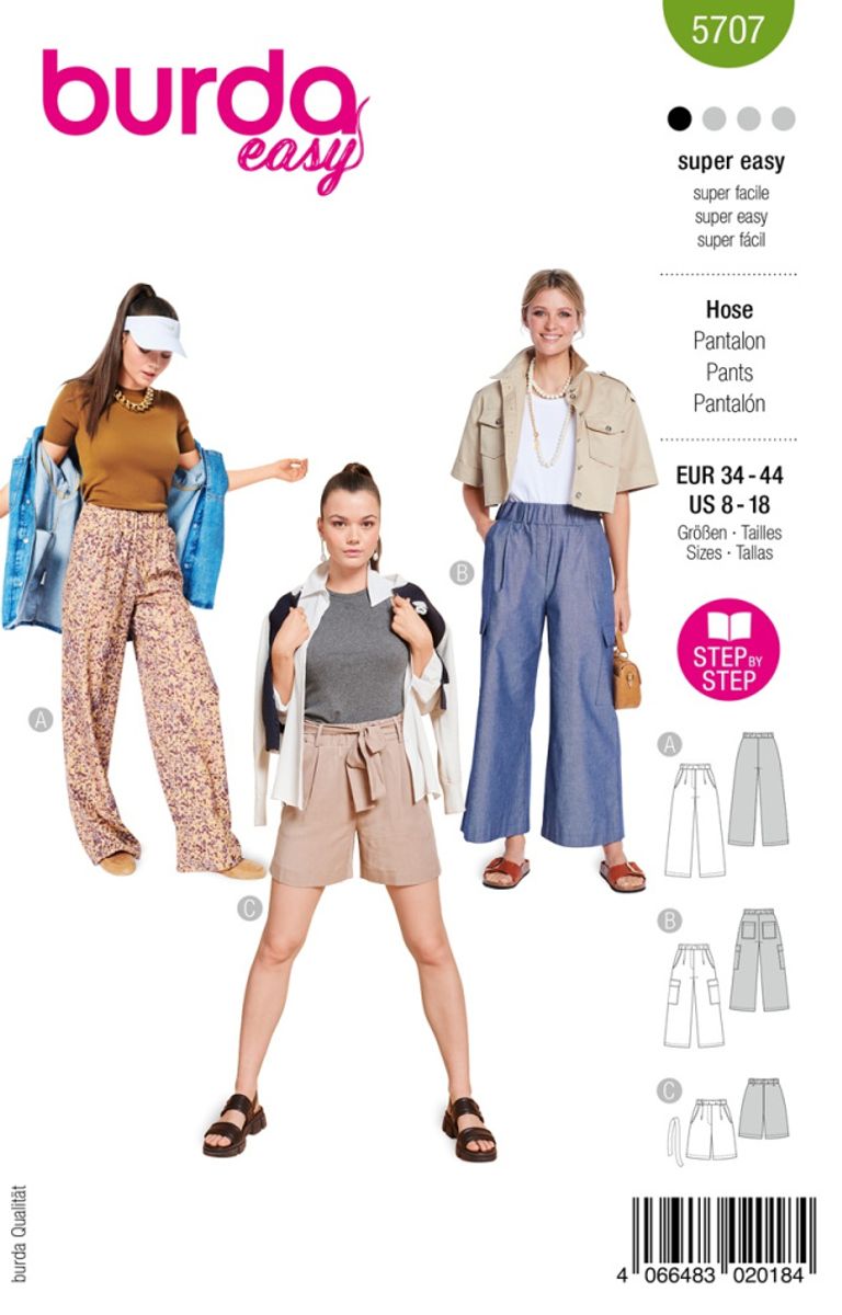 5707 - Burda - bukse & shorts