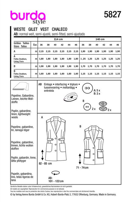 Hovedbilde 5827 - Burda - Vest