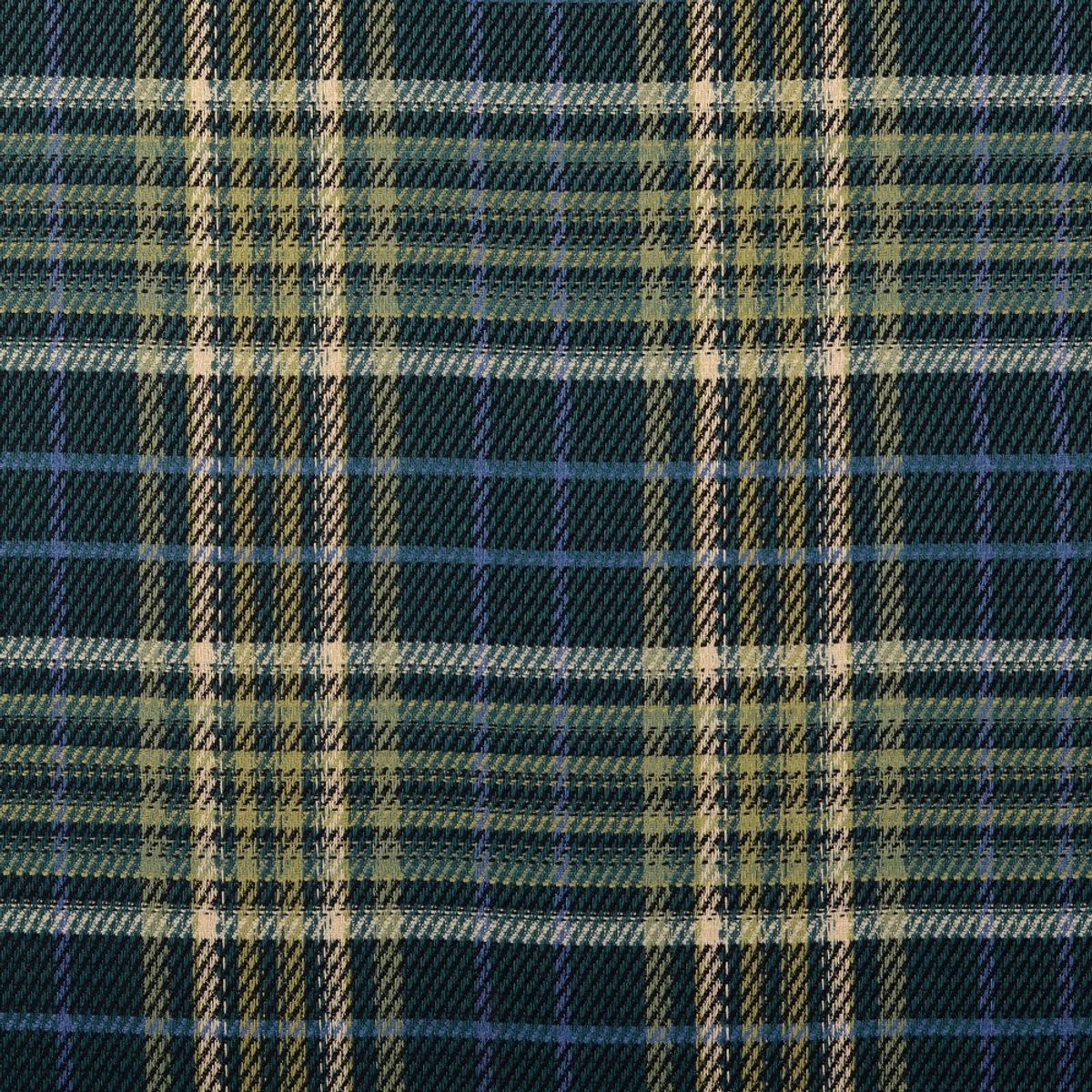 Tweed m. struktur, petrol rutet