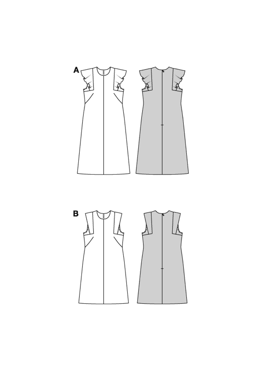 5719 - Burda - kjole, A-fasong