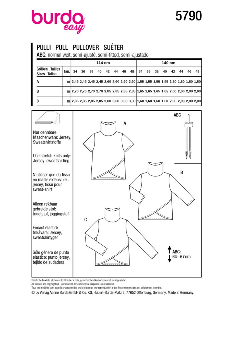 5790 - Burda - genser/topp