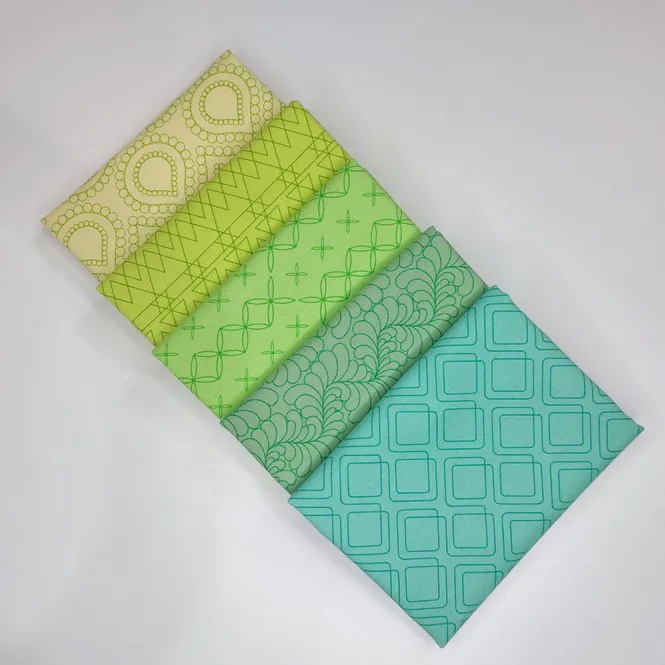 Hovedbilde Rainbow Sherbet - stoffpakke, grønn, 30x110 cm