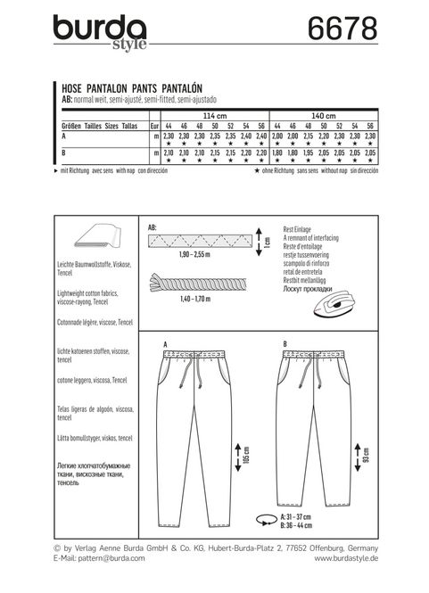 Hovedbilde 6678 - Burda - Bukse 