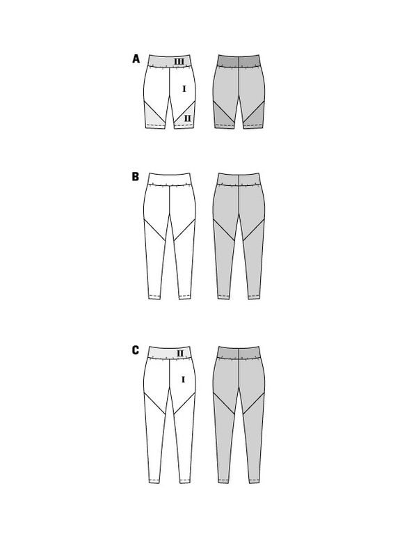 5850 - Burda - Tights, treningstights