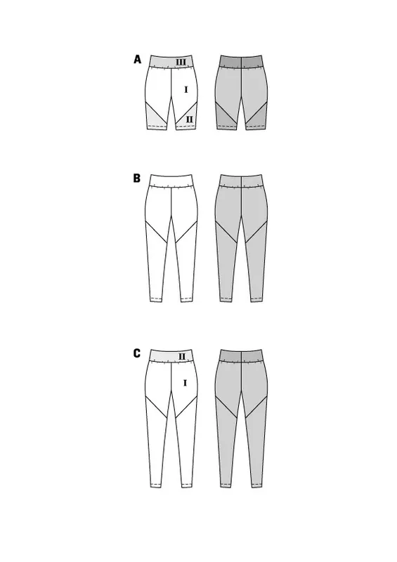 5850 - Burda - Tights, treningstights