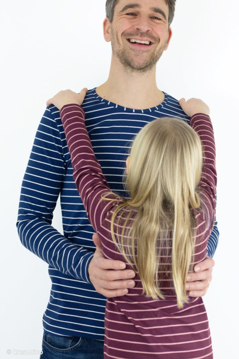 Bomullsjersey - grønne striper