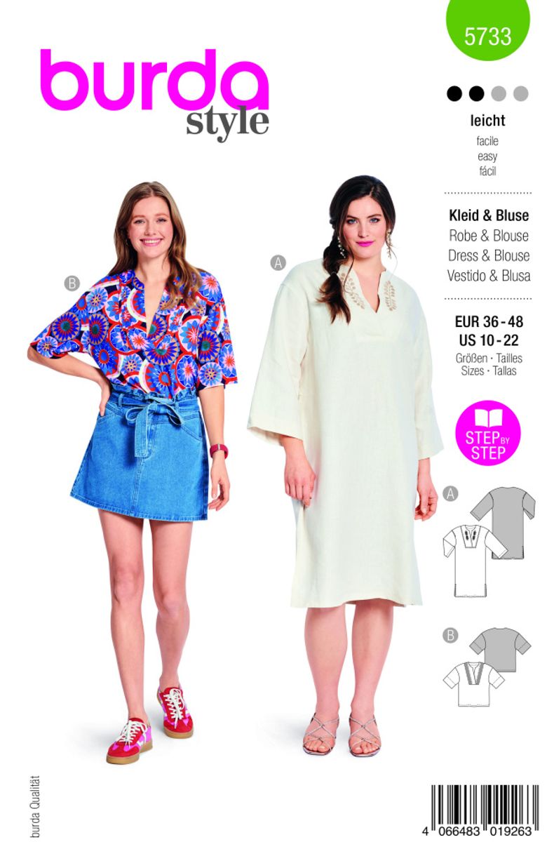 5733 - Burda - kaftan & bluse