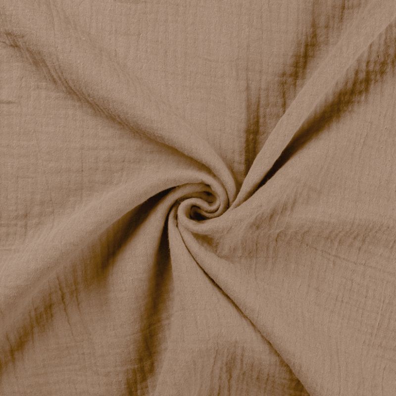 90 cm Musselin - lys brun, fv. 055