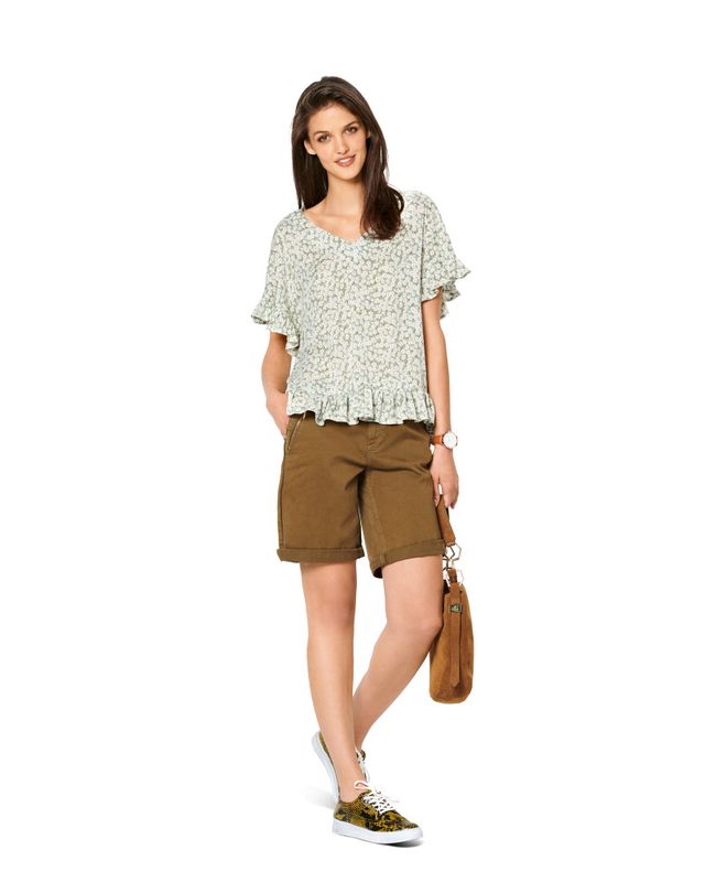 6204 - Burda - shirt i forskjellige lengder